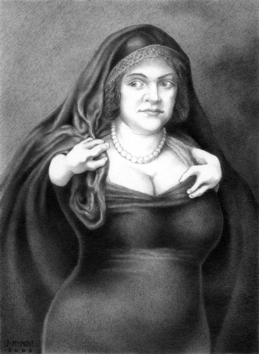 "Portrait of a Seal-limbed Woman (probably Sadie Slitz)" is copyright    2006 by James G. Mundie. All rights reserved.  Reproduction prohibited.